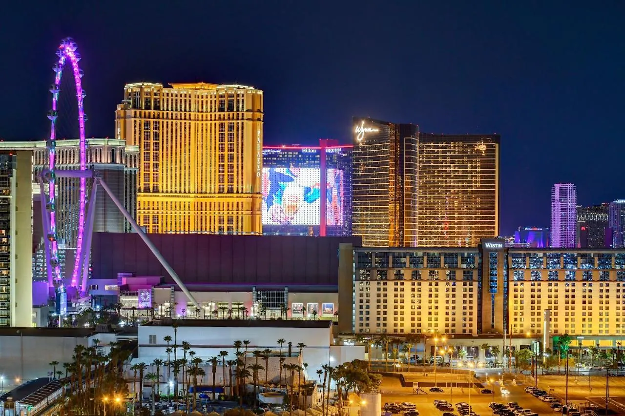 Hotel Lucky Gem Penthouse & Luxury Suites At Signature Resort, Balcony Strip View 3505 Las Vegas