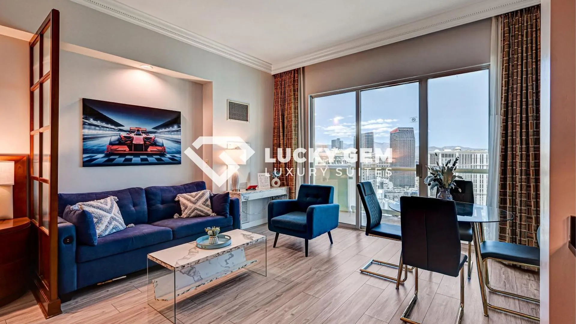 ***** Hotel Lucky Gem Penthouse & Luxury Suites At Signature Resort, Balcony Strip View 3505 Las Vegas United States
