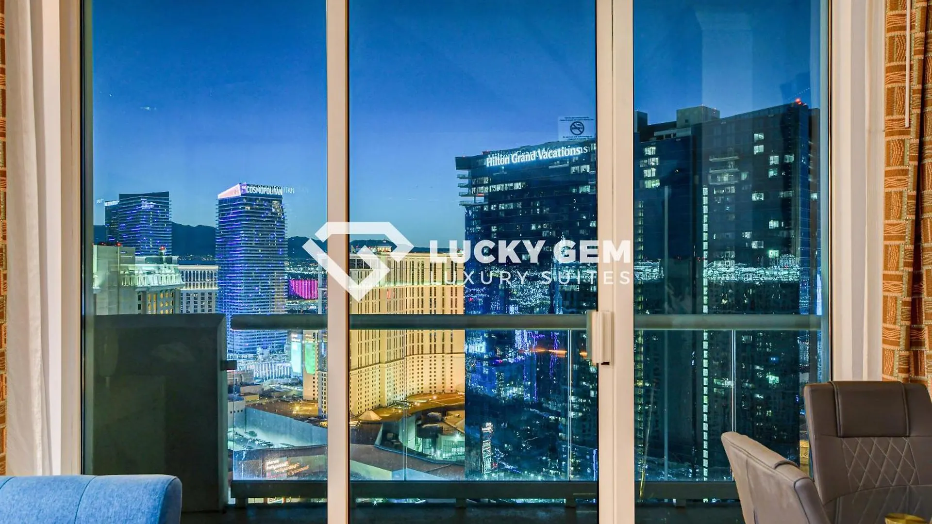 Hotel Lucky Gem Penthouse & Luxury Suites At Signature Resort, Balcony Strip View 3505 Las Vegas