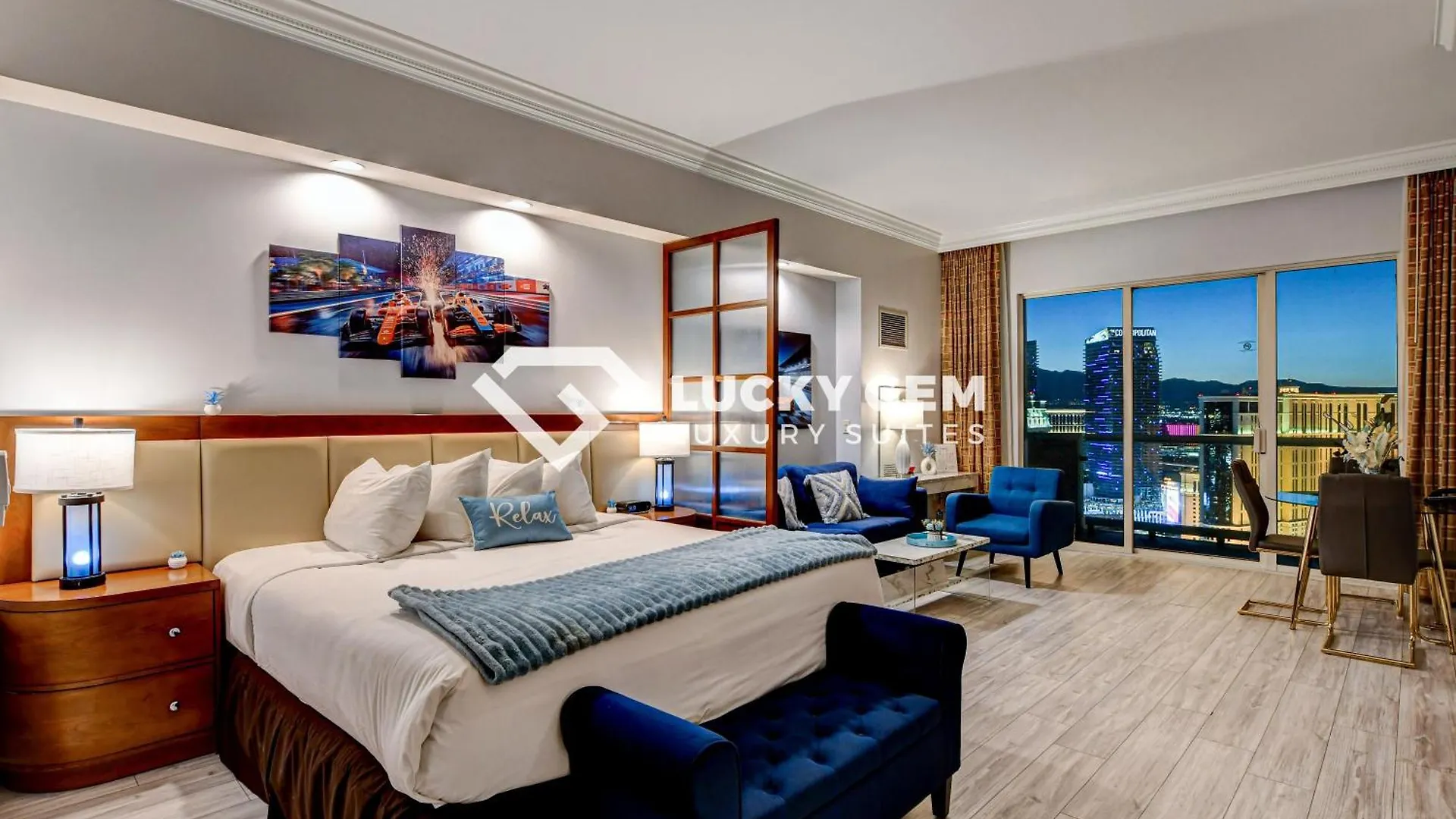 Lucky Gem Penthouse & Luxury Suites At Signature Resort, Balcony Strip View 3505 Las Vegas