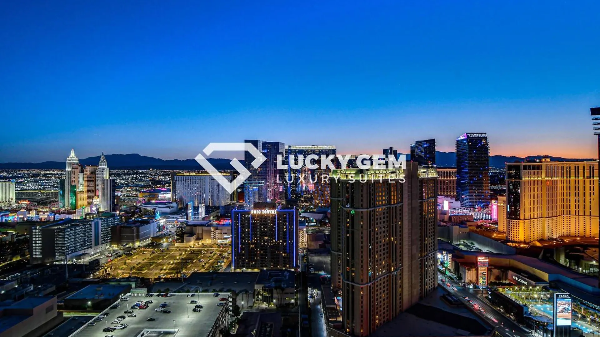 Hotel Lucky Gem Penthouse & Luxury Suites At Signature Resort, Balcony Strip View 3505 Las Vegas